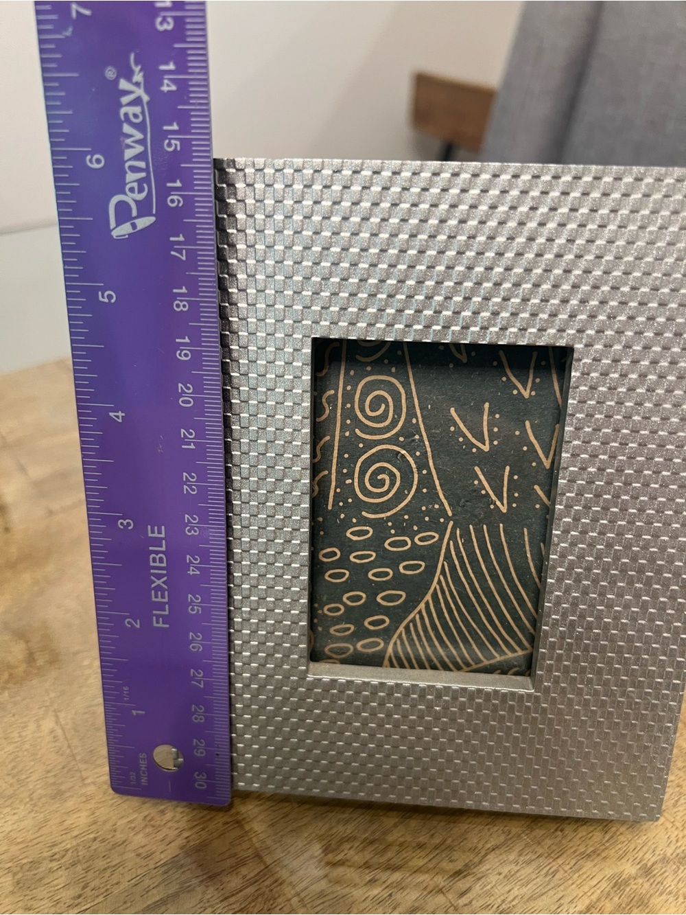 Milano Silver Textured Photo Frame - Picture 3 of 5